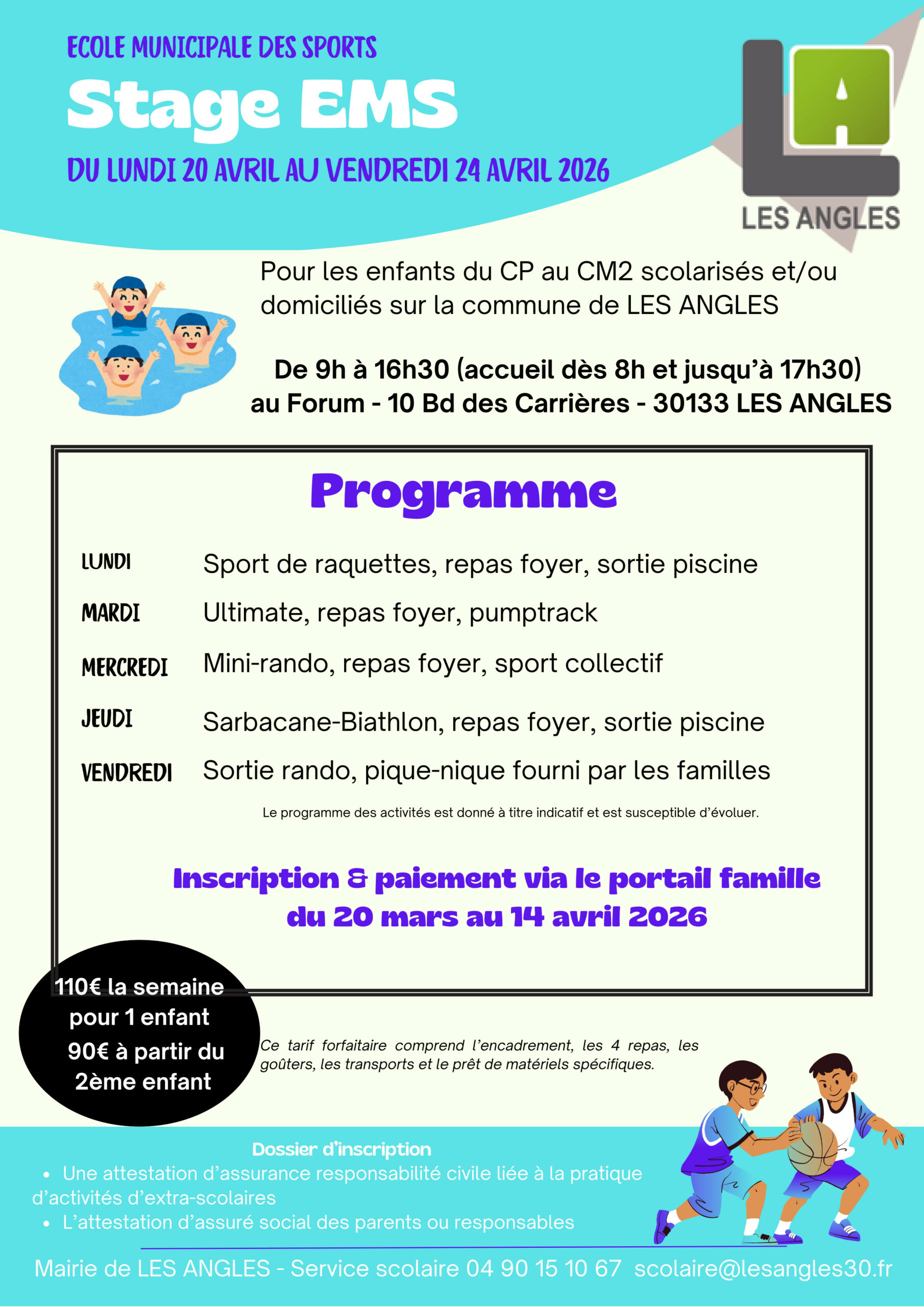 Plaquette stage EMS Printemps